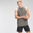 Męska koszulka treningowa bez rękawów z nadrukiem z kolekcji MP – Carbon - XXS