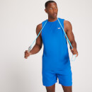 Camiseta sin mangas de entrenamiento con detalle gráfico de MP repetido para hombre de MP - Azul medio - XS