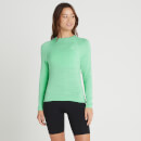 MP Women's Performance Long Sleeve Training T-Shirt - Ice Green Marl with White Fleck - L
