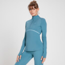 MP Velocity Ultra shirt met kwartrits voor dames - Steenblauw - XS