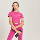 MP Essential Crop-T-Shirt mit körperbetonter Passform für Damen - Dunkelrot - XL