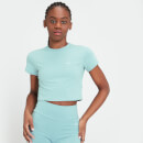 MP Women's Rest Day Body Fit Crop T-Shirt - Ice Blue - L
