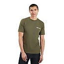 Men's Organic Front & Back Logo T-Shirt - Green - S