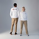 Unisex Heritage F&B Logo Long Sleeve T-Shirts White - S