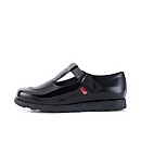 Adult Womens Fragma T-Buckle Patent Leather Black - 3