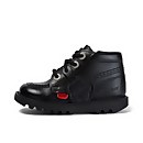Infant Unisex Kick Hi Zip Leather Black - 5 Infant Unisex Kick Hi Zip Leather Black - 5
