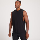 MP Moška majica s spuščenimi rokavnimi izrezi za dinamično vadbo – sprana črna - XXS