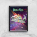 Rick and Morty Rocket Adventure Giclee Art Print