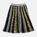 Guess Girls' Pleated Creponne Midi Skirt - Graphic Animal Mix - 14 Years