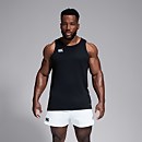 Mens Club Dry Singlet in Black-XS