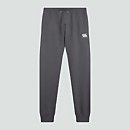 MENS TAPERED FLEECE CUFFPANT GREY - XS