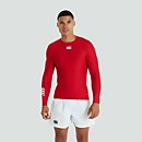 MENS THERMOREG LONG SLEEVED TOP RED - L