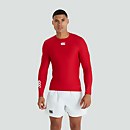 MENS THERMOREG LONG SLEEVED TOP RED - XS