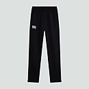 JUNIOR UNISEX STRETCH TAPERED POLYKNIT PANTS BLACK - AGE 6