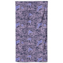 Jaws Purple Doodle Pattern Beach Towel