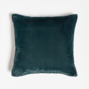 ïn home Recycled Polyester Faux Fur Cushion - Deep Blue