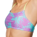 Print Strappy Bikini Top - Purple | Size L