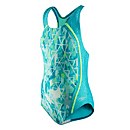 Printed Sport Splice One Piece - Teal | Size 14