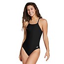 Solid Tie Back Onepiece - Black |Size 22