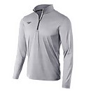 Long Sleeve Solid Quarter Zip - Gray |Size L