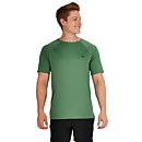Easy Solid Short Sleeve Swim T-shirt - Dark Ivy | Size S