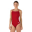 Solid Flyback Training Suit One Piece - Speedo Endurance+ - Red | Size 28