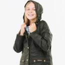 Barbour Girls' Hooded Beadnall Jacket - Fern/Folky Floral -  8-9 Years
