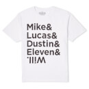 Stranger Things Character Lineup Men's T-Shirt - White