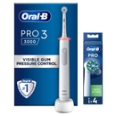 Oral-B Pro 3000 Sensitive White Electric Toothbrush + 4 Refills