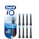 Oral B iO Ultimate Clean Black Toothbrush Heads - Pack of 8 Counts