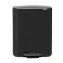 Brabantia Bo Pedal Bin - 2 x 30L - Matt Black