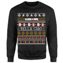 Money Heist Bella Ciao Unisex Christmas Sweatshirt - Black