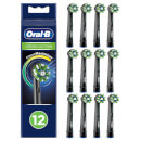 Oral-B Crossaction opzetborstels Black Met CleanMaximiser, 12 Stuks Oral-B Crossaction opzetborstels Black Met CleanMaximiser, 12 Stuks