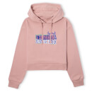 Jurassic Park I Survived Jurassic Park Women's Cropped Hoodie - Dusty Pink