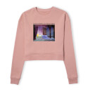 Disney Sleeping Beauty I'll Be There In Five Women's Cropped Sweatshirt - Dusty Pink