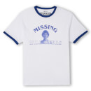 Stranger Things Will Byers' Search Party Unisex Ringer T-Shirt - White / Blue