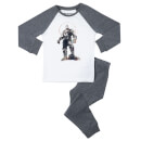 Marvel Thanos Kids Pyjamas Grey White Clothing Zavvi UK