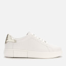 Kate Spade New York Women's Lift Leather Cupsole Trainers - Optic White/Pale Gold - UK 4