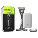 Gillette Labs Razor with Exfoliating Bar, Travel Case and 1 Razor Blades Refill