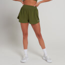 Pantalón corto de doble capa Adapt para mujer de MP - Verde hoja - XXS