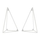 Maze Interior Pythagoras Shelf Brackets - White - 2 Pack