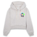 Squid Game Giant Doll Women's Cropped Hoodie - Ecru Marl