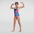 Mädchen Digital Placement Medalist Badeanzug Blau/Pink - 5-6 Mädchen Digital Placement Medalist Badeanzug Blau/Pink - 5-6