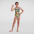 Maillot de bain Fille Allover dos en V vert - 13-14 Maillot de bain Fille Allover dos en V vert - 13-14