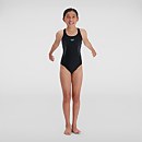 Girls' Placement Muscleback Swimsuit Black/Pink - 5-6