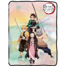 Demon Slayer Watercolor Group Silk Touch Fleece Blanket