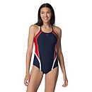 Thin Strap Quantum Fusion One Piece - Navy/Red | Size 4