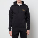 EA7 Men's Core Identity French Terry Hoodie - Black/Gold - XXL