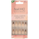 Nail HQ Long Coffin Nude Tip Nails (24 Pieces)