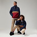 Unisex Ski Smock 86 Shell Half Zip Dark Blue/Dark Red - M Unisex Ski Smock 86 Shell Half Zip Dark Blue/Dark Red - M